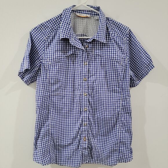 Orvis Lot Of 2 Womens Open Air Caster Plaid Size Medium Button Up Fishing Hiking - Picture 3 of 10